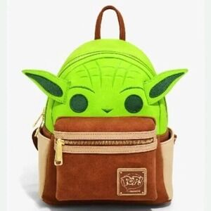 Loungefly Disney Funko Star Wars‎ Yoda Figural Mini Backpack New